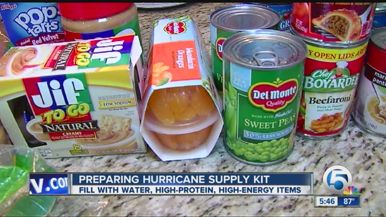 Preparing hurricane supply kit