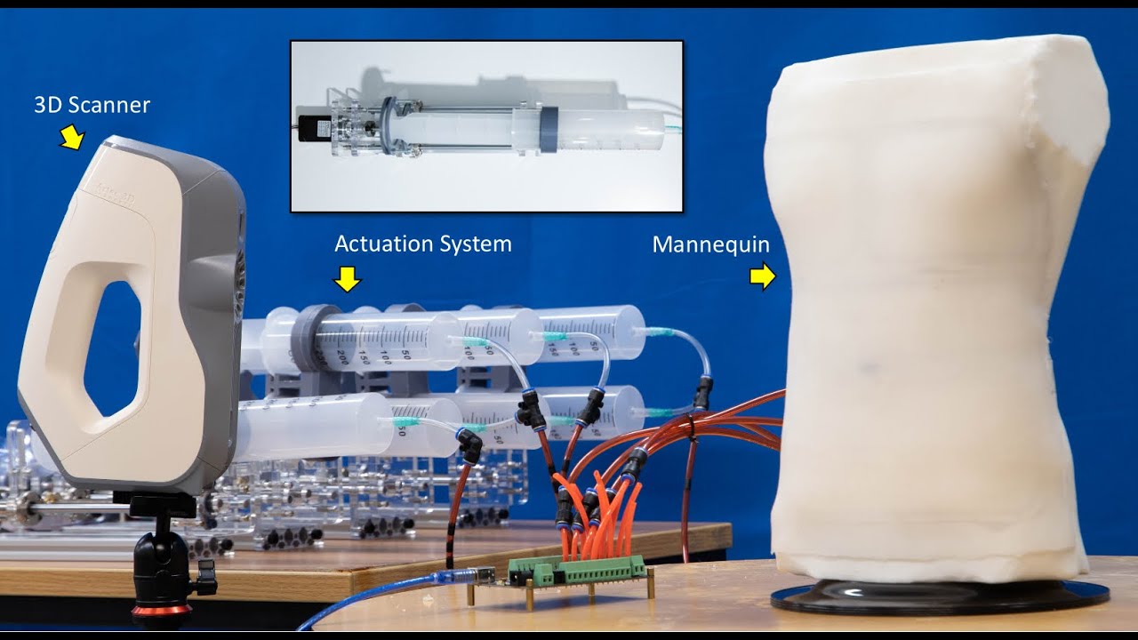Soft Robotic Mannequin: Design and Algorithm for Deformation Control