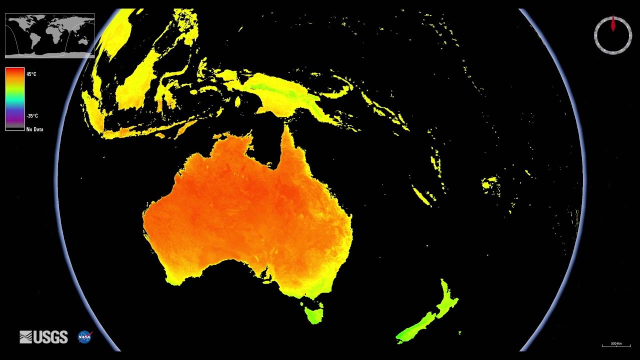 Monthly MODIS Land Surface Temperature_LP DAAC