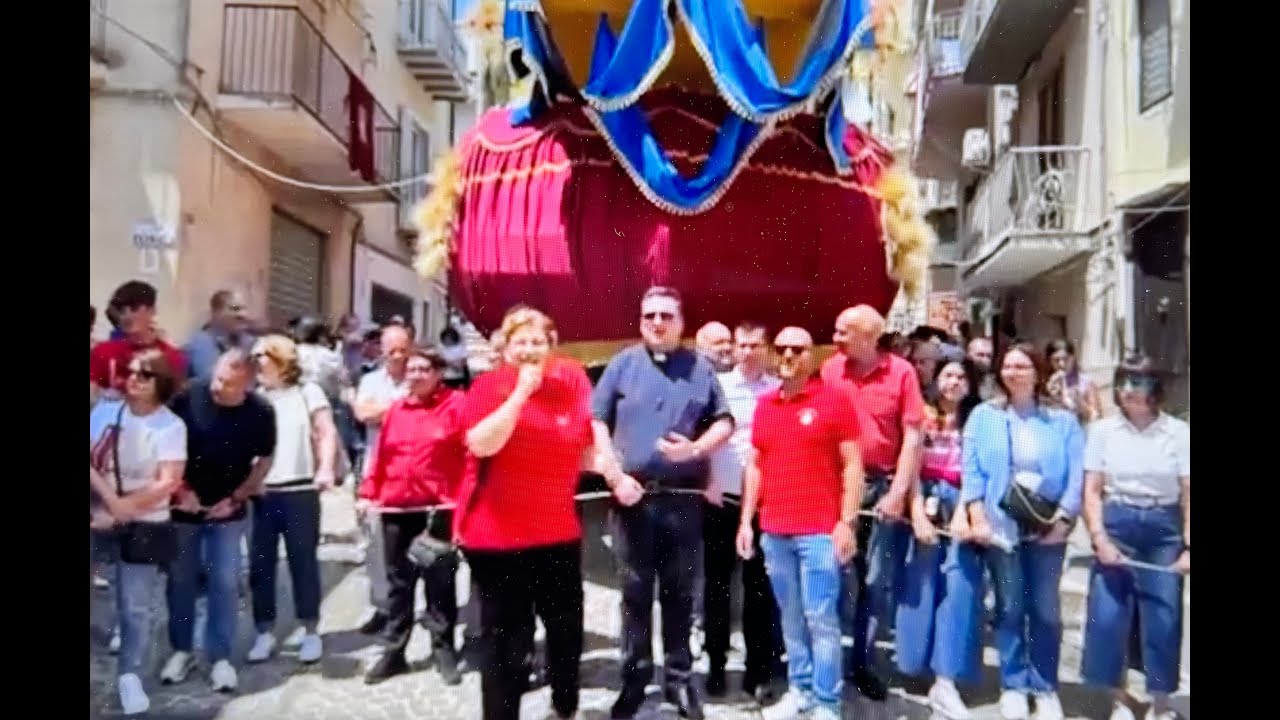 Diretta Maschiata (scoppio mortaretti lungo il percorso del Carro) Festa Gesù Nazareno 2025 I Parte