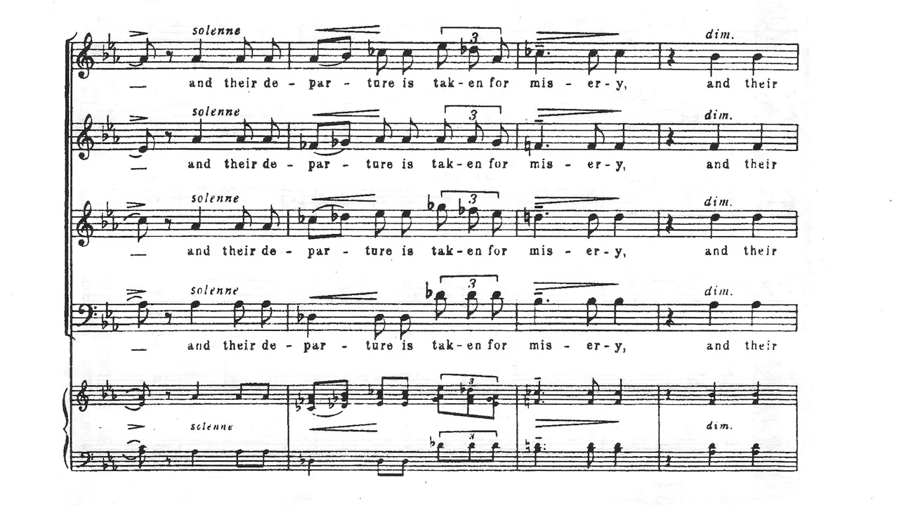 The Souls of the Righteous - Herbert Murrill (score video)