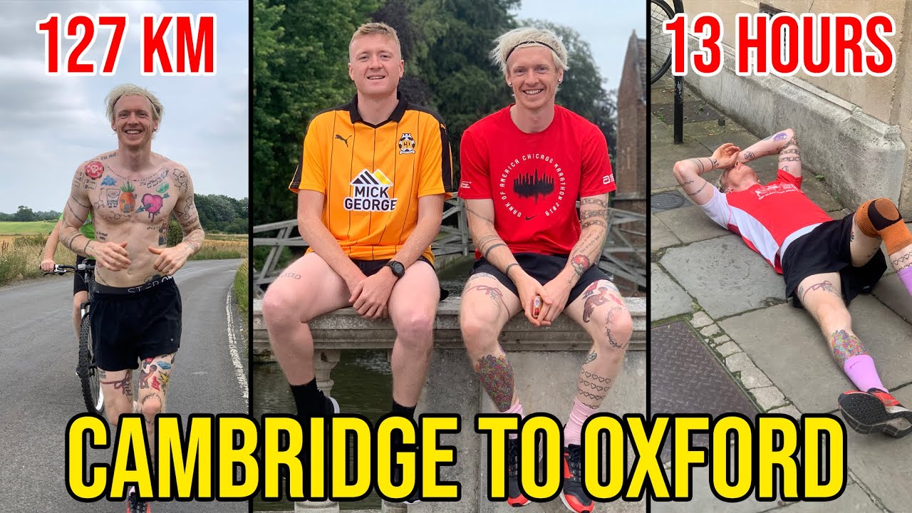 Running from Cambridge to Oxford: 127 km in 13 hours