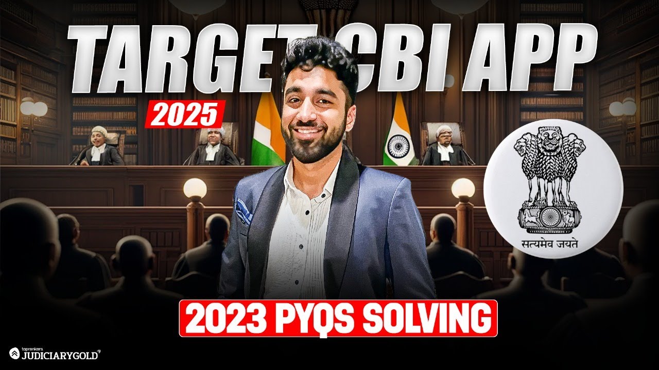 Target CBI APP 2025: Previous Year Paper Solving | Judiciary Gold