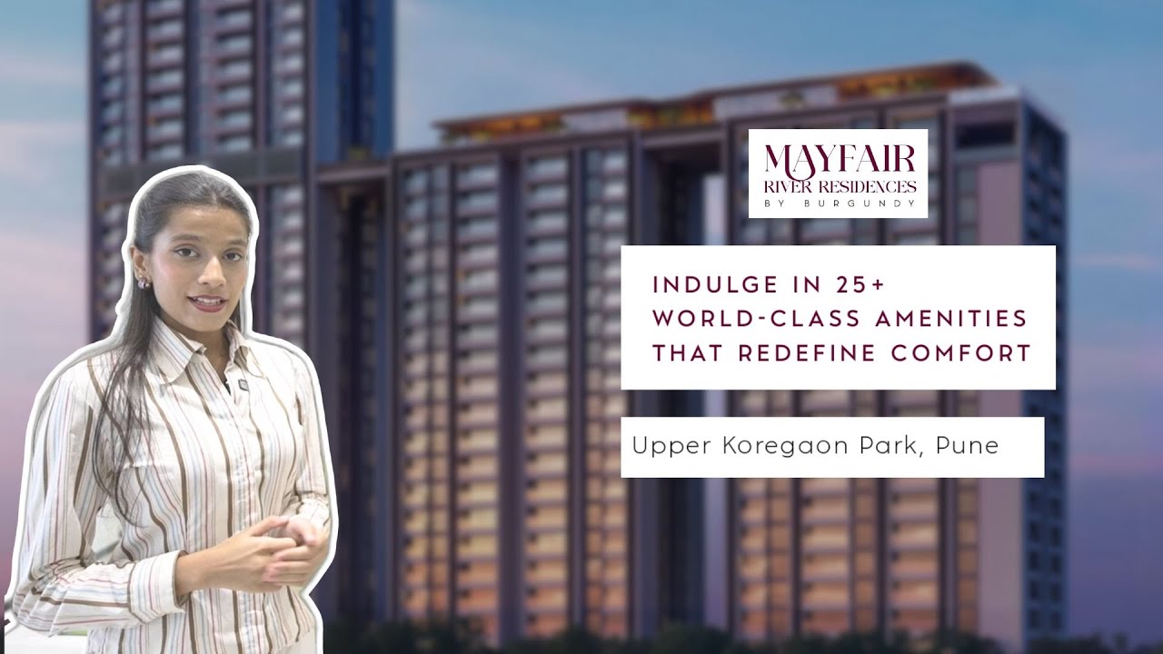 Burgundy Mayfair River Residences Mundhwa | 3.5 BHK Sample Flat Tour | 25+ Premium Amenities