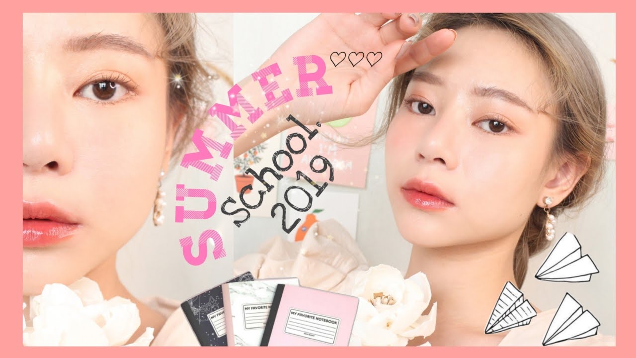 GRWM:แต่งหน้าสดใสง่ายๆไปเรียนพิเศษฤดูร้อน2019🌼คสอ.ราคานักเรียน📚✏️|PINGKOC.XO.SORA