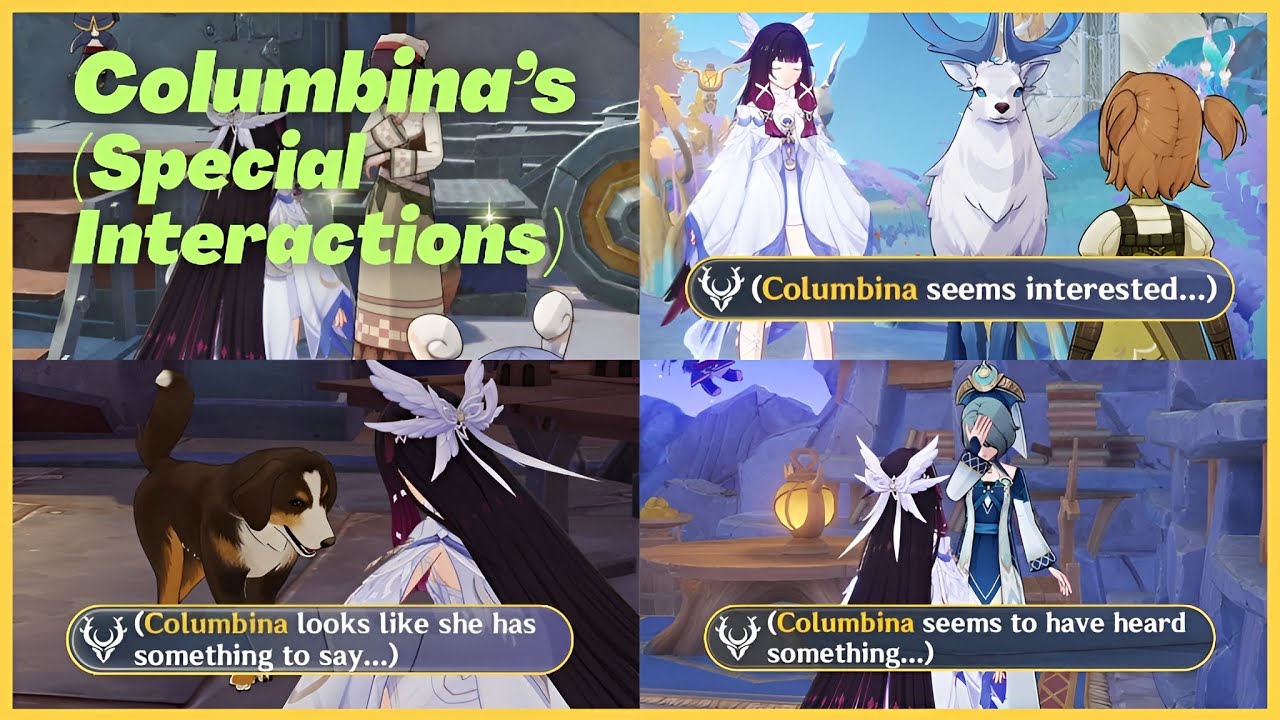 Special Interactions with Columbina | Genshin Impact