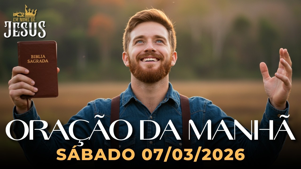 ORAÇÃO DA MANHÃ DE HOJE 07/03/2026 - JESUS VAI TIRAR TODO PESO DO SEU CORAÇÃO