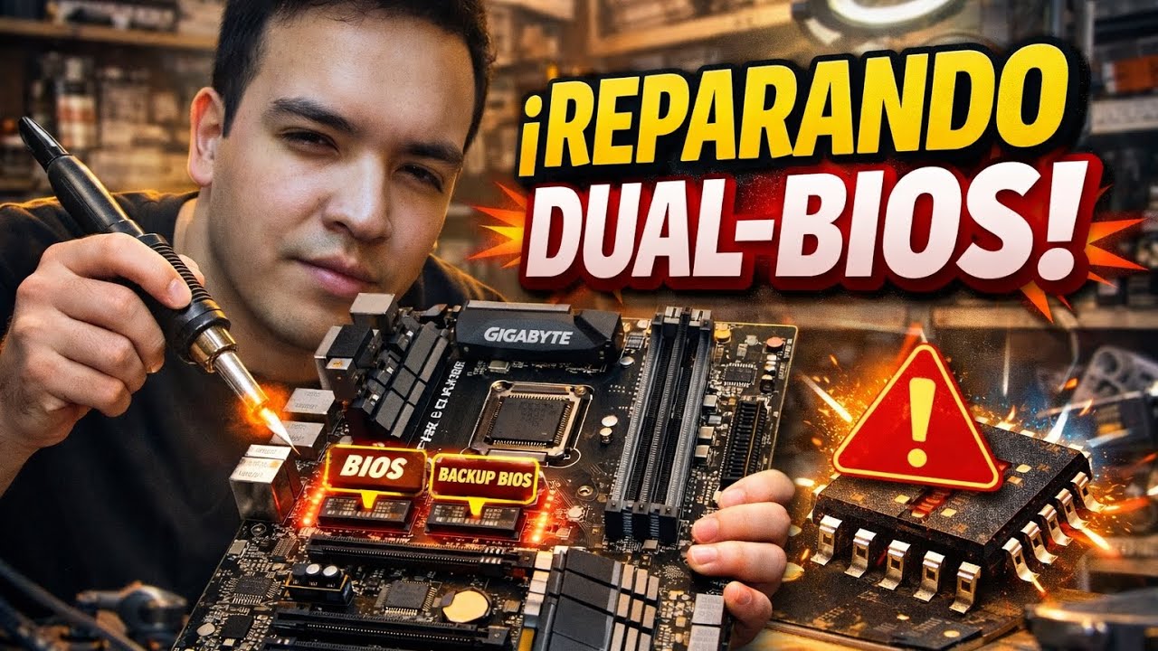 Soluci&oacute;n definitiva tarjeta Madre Gigabyte con error Dual-Bios ✅🦾