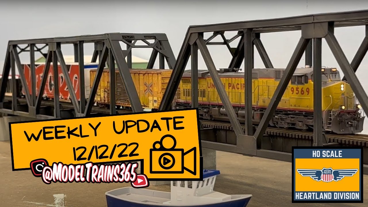 UP Heartland Division Update 12/12/22 (How to make a model railroad scrap pile)