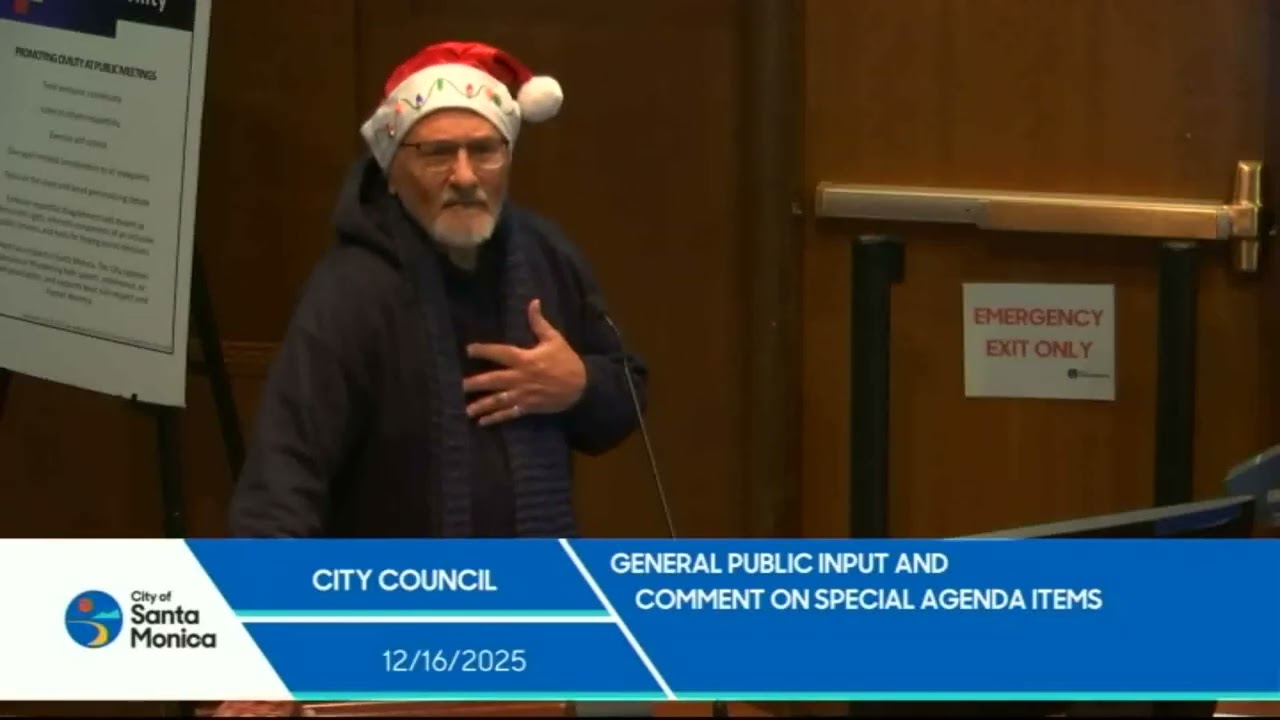 Santa Monica City Council Meeting December 16, 2025