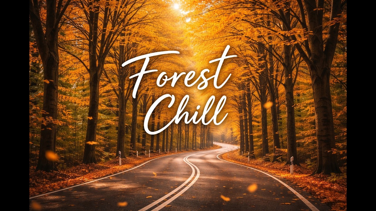 Golden Autumn Forest Road — Chill Ambient Music for Relaxing Atmosphere