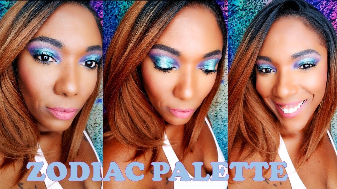 BH Cosmetics Zodiac Palette  - Blue Cosmic Eyeshadow Look