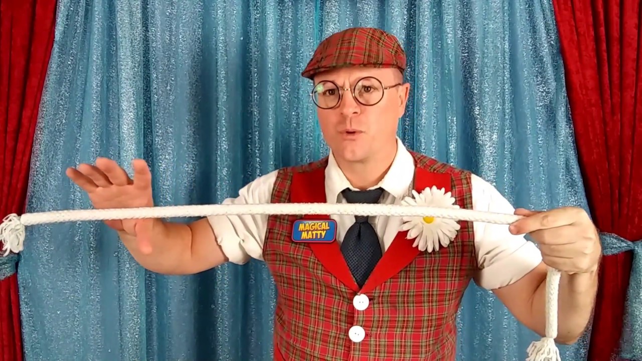 Real Magician Vs. Clown Magician - Stiff Rope Trick