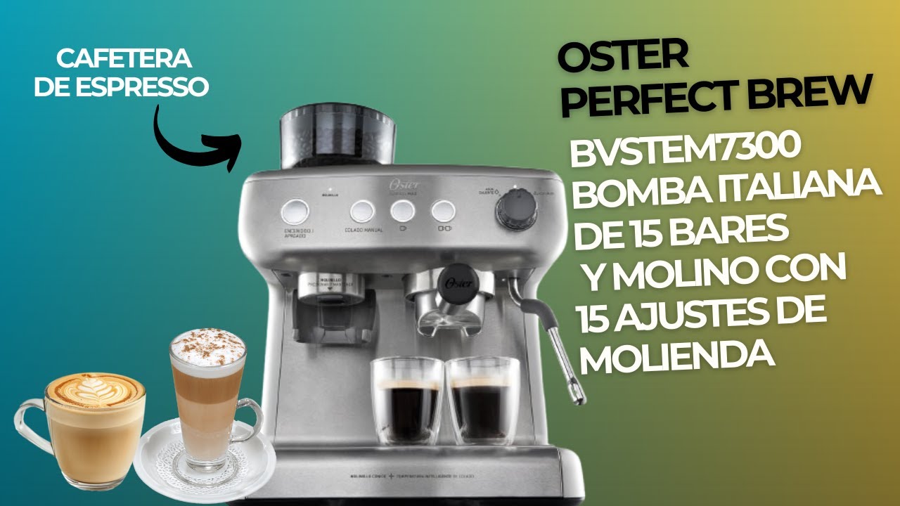 Cómo hacer Espresso y Capuchino en la Cafetera Oster Perfect Brew BVSTEM7300 | Guía Completa