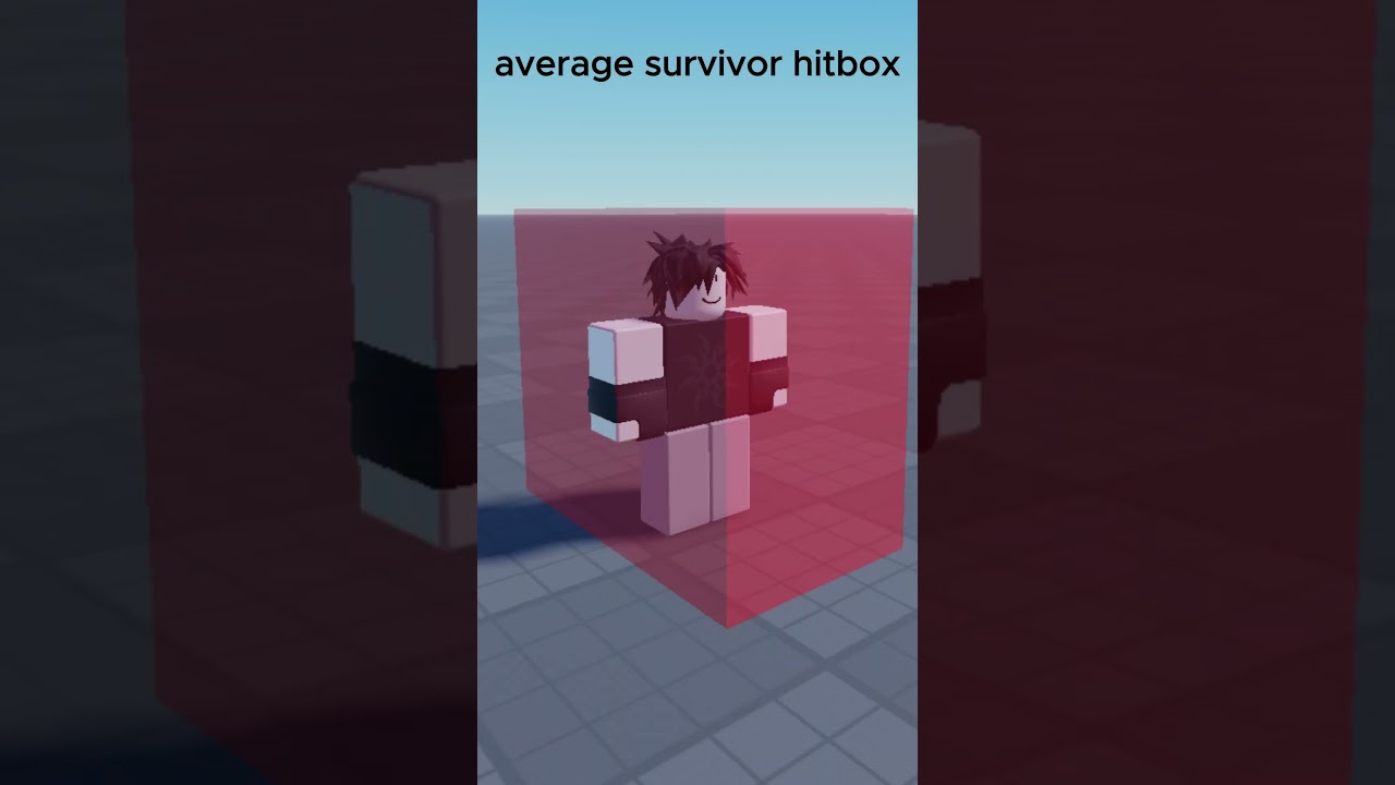 average survivor hitboxes #forsaken #roblox