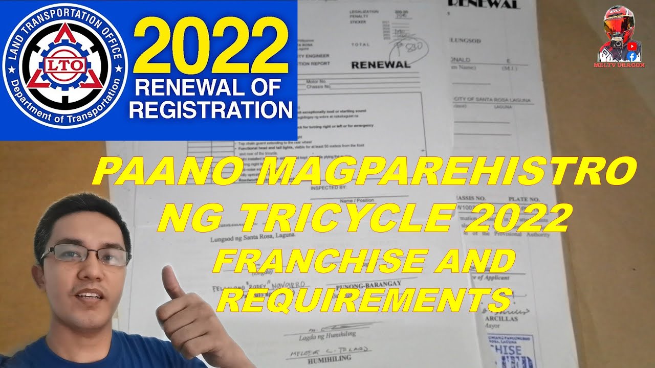 PAANO MAGPAREHISTRO NG TRICYCLE | REQUIREMENTS PARA SA PRANGKISA | MELTV uragon