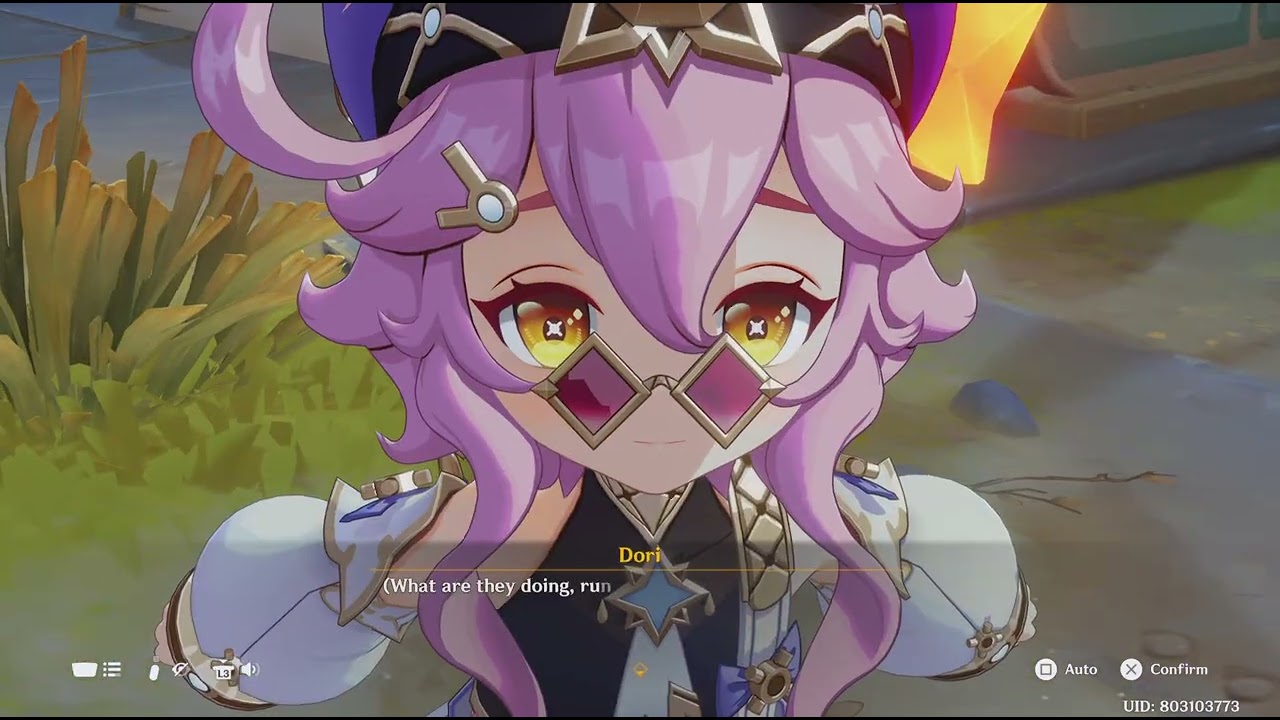 Genshin Impact - Columbina Durin Dori Hat Guy ring toss (Interlude quest) jp audio