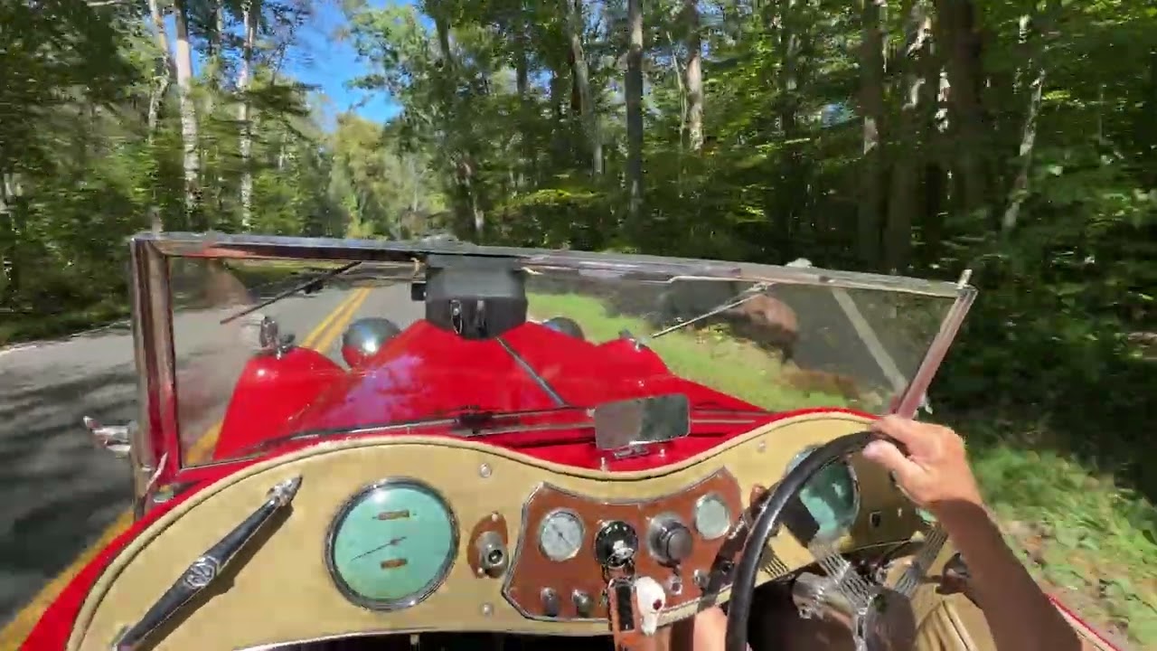 Drive video 1949 MG TC SUPERCHARGED 5 speed 
