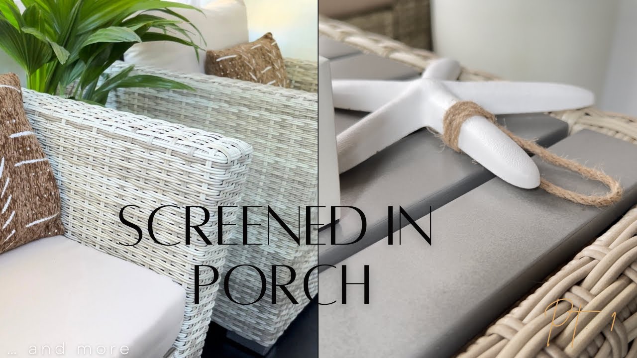 *NEW* PORCH DECORATE WITH ME |  AFRO BOHO COASTAL DECOR