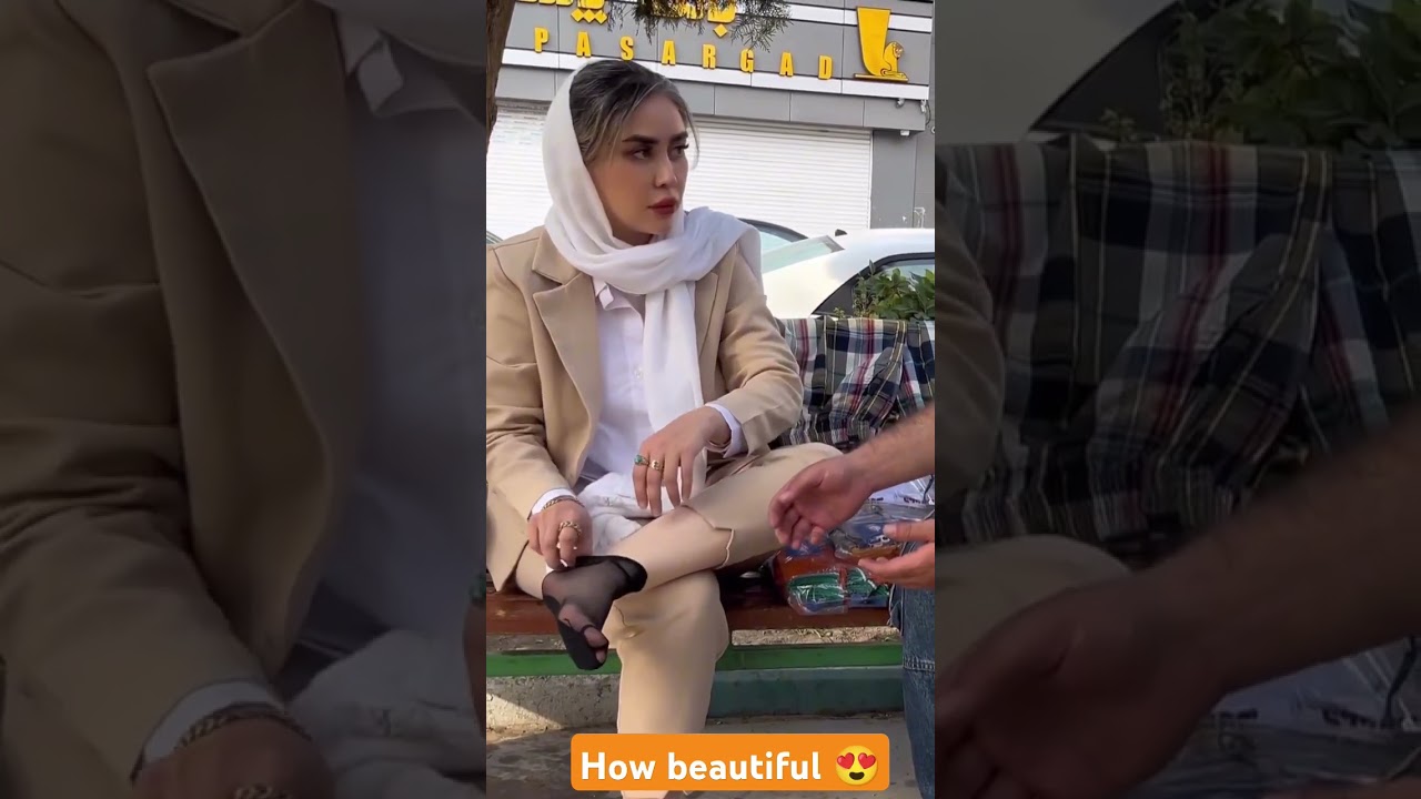 beautiful iranian girl wearing nylon socks🤯#toes #foot #nylon #stockings #feet #highheels #socks