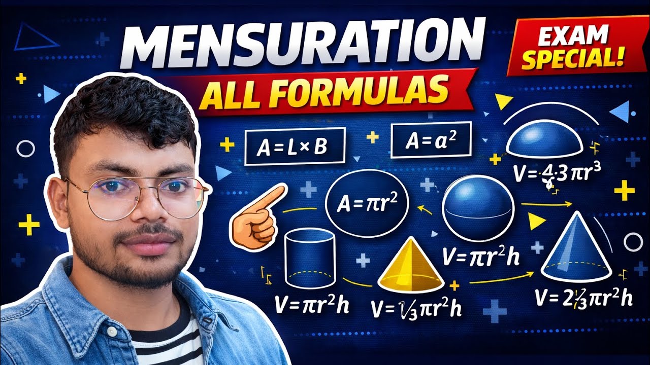 Class 10 Maths Mensuration 🔥 All Formula Applications Explained