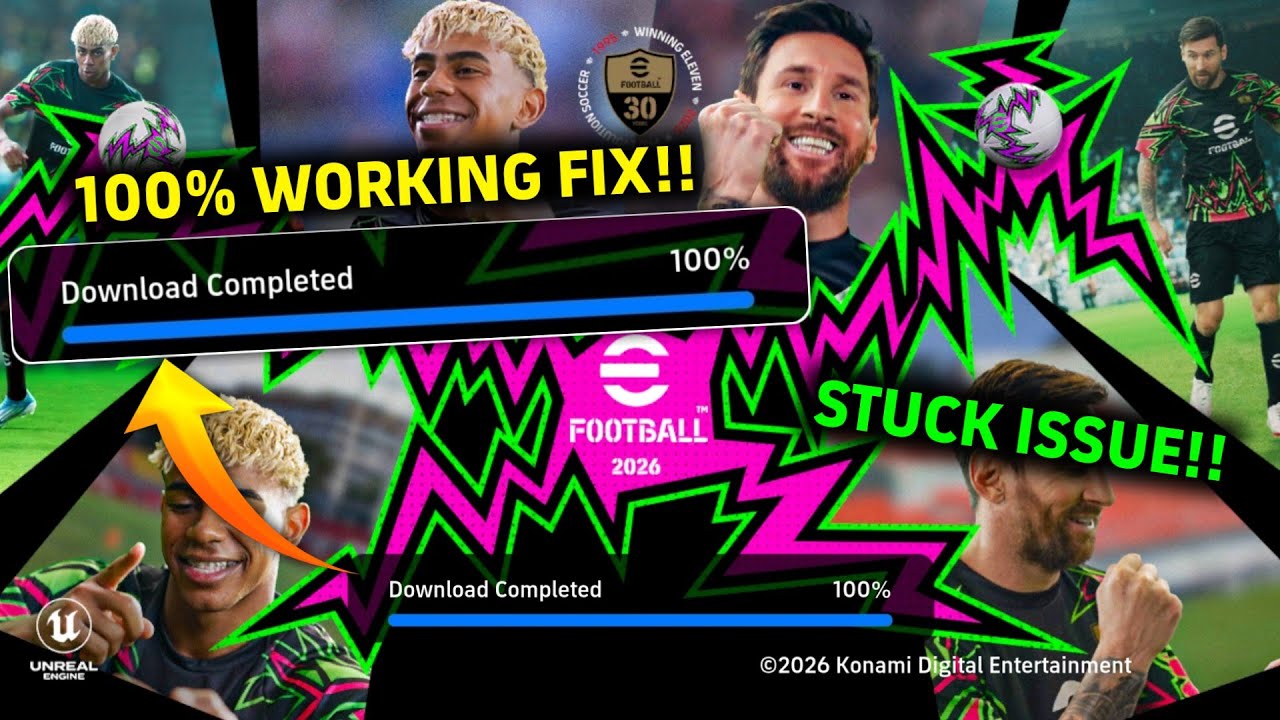 Решение проблемы с зависанием eFootball на экране загрузки ✅ 100% работает | Как исправить пробле...