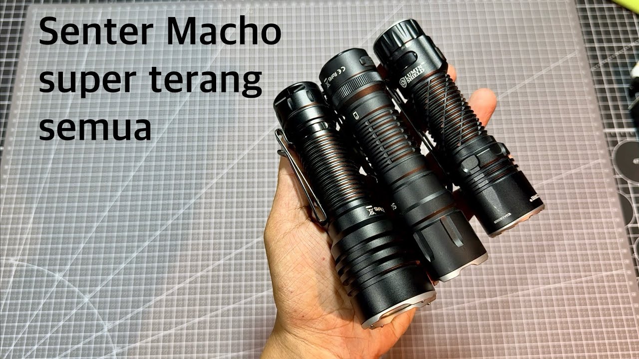Senter ganteng semua Wurkkos TS23 vs Nitecore EDC35 vs Sofirn SC33 | Senter kecil super terang