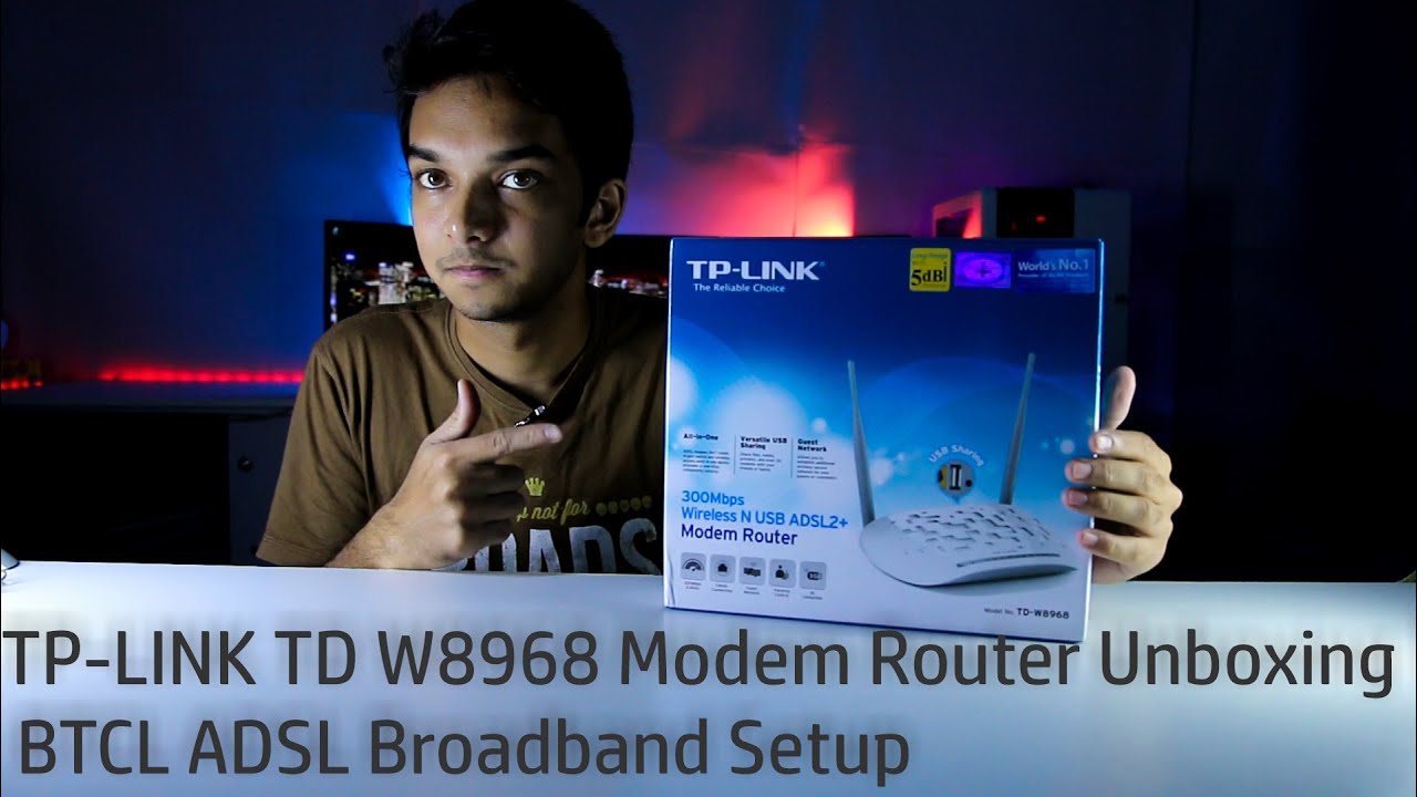 TP-LINK TD W8968 Modem Router Unboxing |  BTCL ADSL Broadband Setup