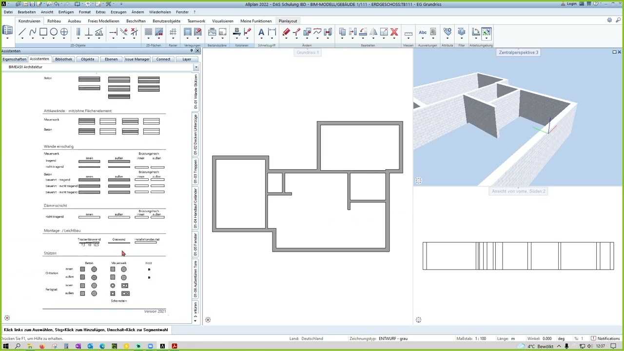 Allplan Grundriss zeichnen #architektur #architekt #grundriss #bim #cad #bauen #hausbau #haus