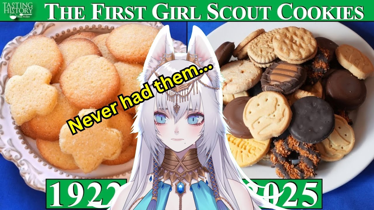 Learning The Original Girl Scout Cookie Recipe from 1922 | Tasting History React