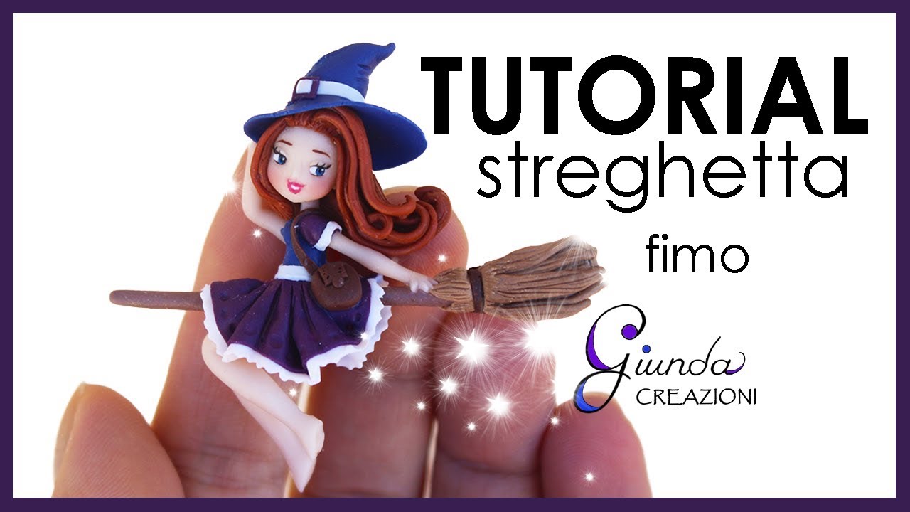 [ITA] Tutorial Strega in fimo - streghetta in pasta polimerica DIY Halloween