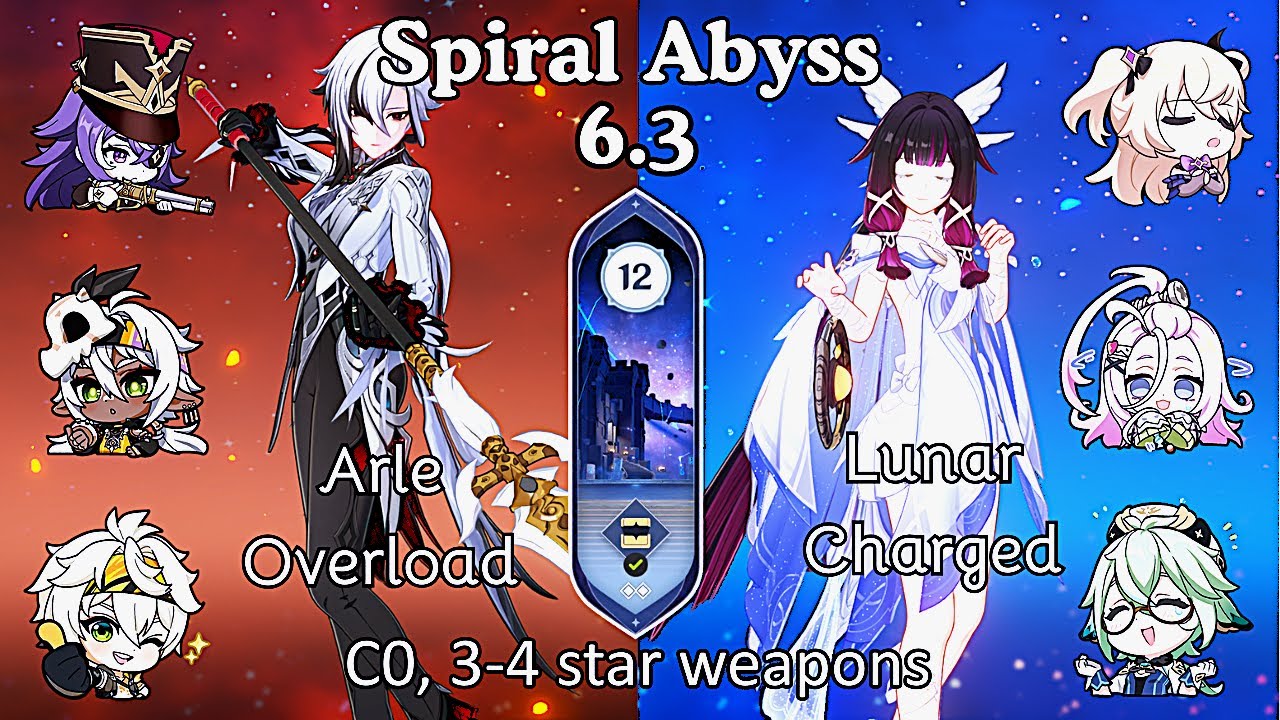 Spiral Abyss 6.3 | F2P Teams | C0 Arle Overload X C0 Columbina Lunar Charged | Genshin Impact