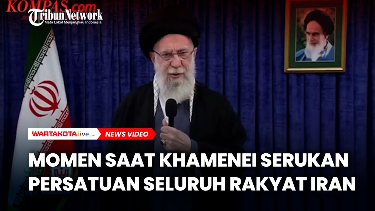 Momen Saat Khamenei Serukan Persatuan Seluruh Rakyat Iran, Bikin AS dan Israel Kian Putus Asa