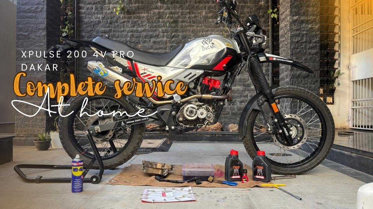 Hero Xpulse 200 4V Full service at home | Motul 7100 10W30 oil | ಶೋರೂಮ್ ಗಿಂತ ಬೆಸ್ಟ್ ಕ್ವಾಲಿಟಿ 🔧🏍️