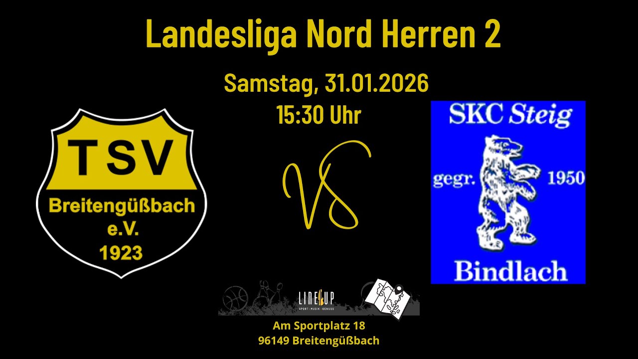 TSV Breitengüßbach Kegeln Männer 2 - SKC Steig Bindlach 1