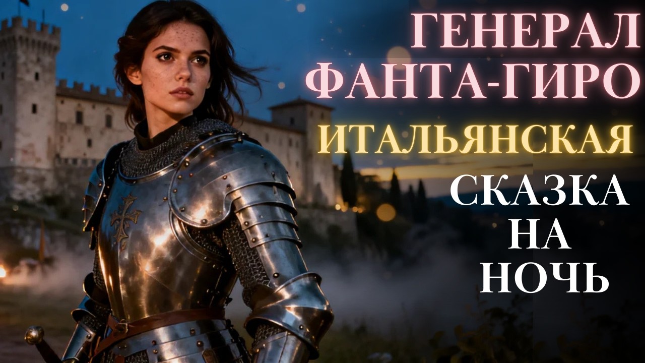 ✨Итальянская сказка на ночь для взрослых| Генерал Фанта-Гиро| Аудиосказки| быстро заснуть #сказка