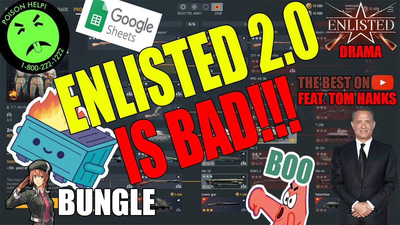 ⚠️☠️ ENLISTED 2.0 IS A DISASTER!!! ⚠️☠️️ [ENLISTED DRAMA]