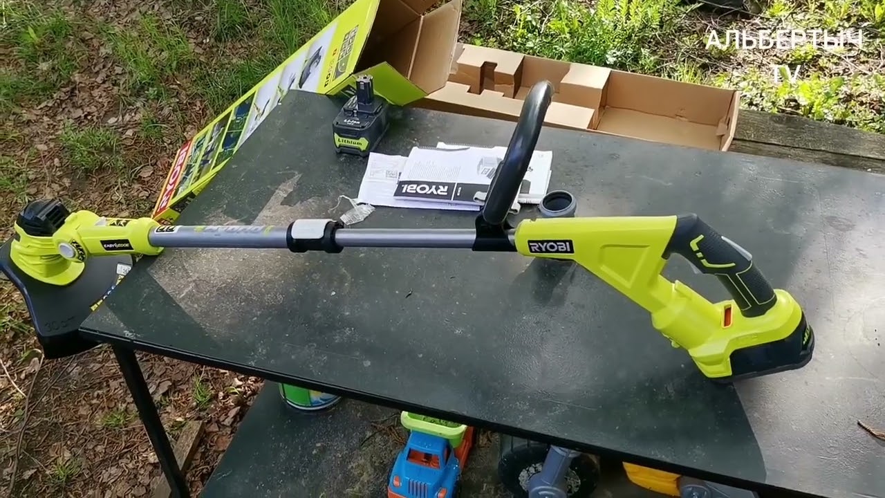 Испытание гибридного триммера Ryobi ONE+ RLT1831H20F