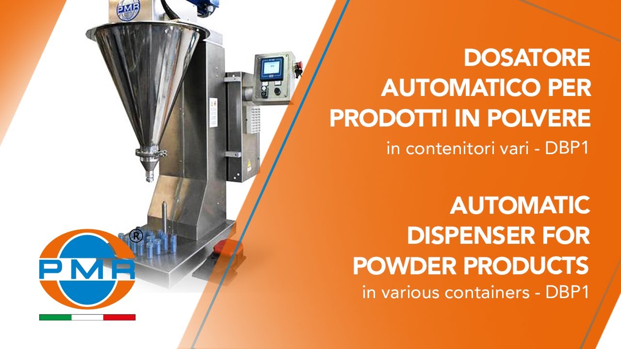 DOSATORE DA BANCO AUTOMATICO DI RIEMPIMENTO CONTENITORI PER POLVERI - DBP1 POWDER