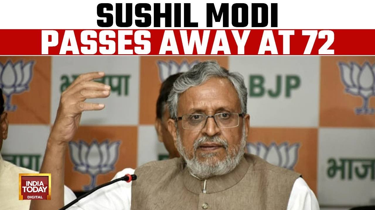 Ex-Bihar Deputy Chief Minister Sushil Kumar Modi Dies, Was Diagnosed With Cancer | India Today News