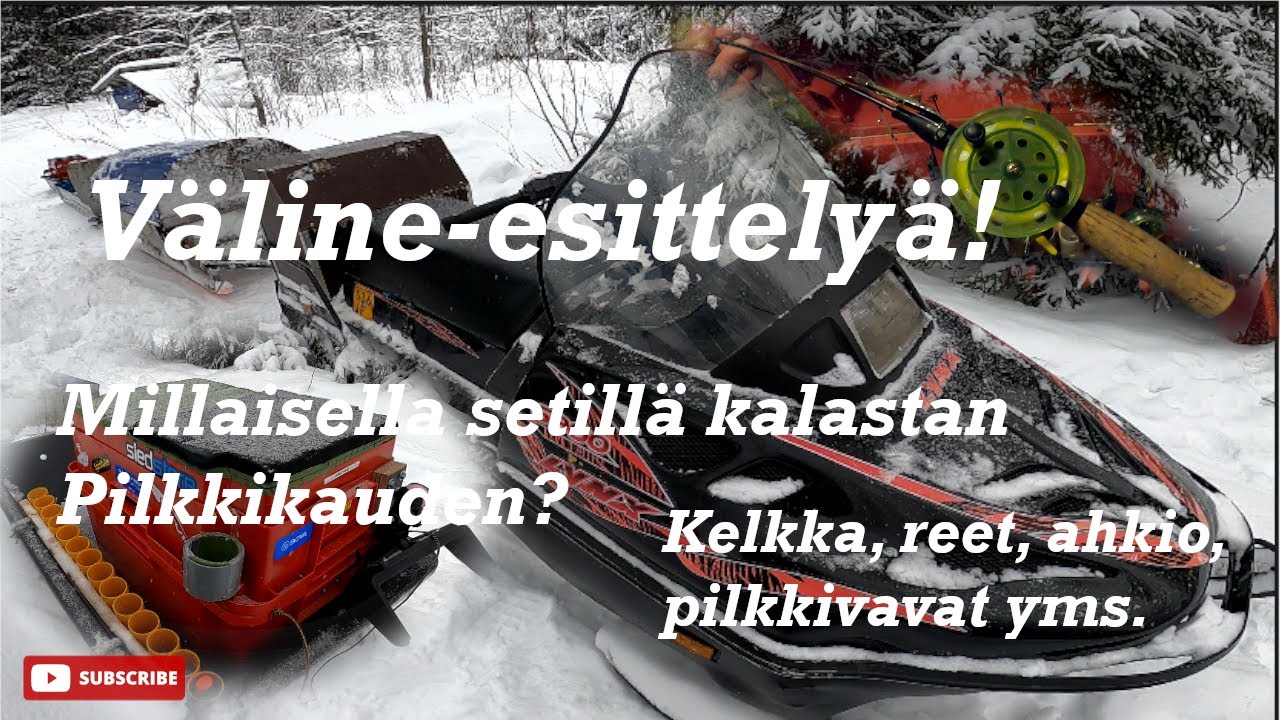 VÄLINE-ESITTELYÄ | MILLAISELLA SETILLÄ KALASTAN PILKKIKAUDEN?K2/J3