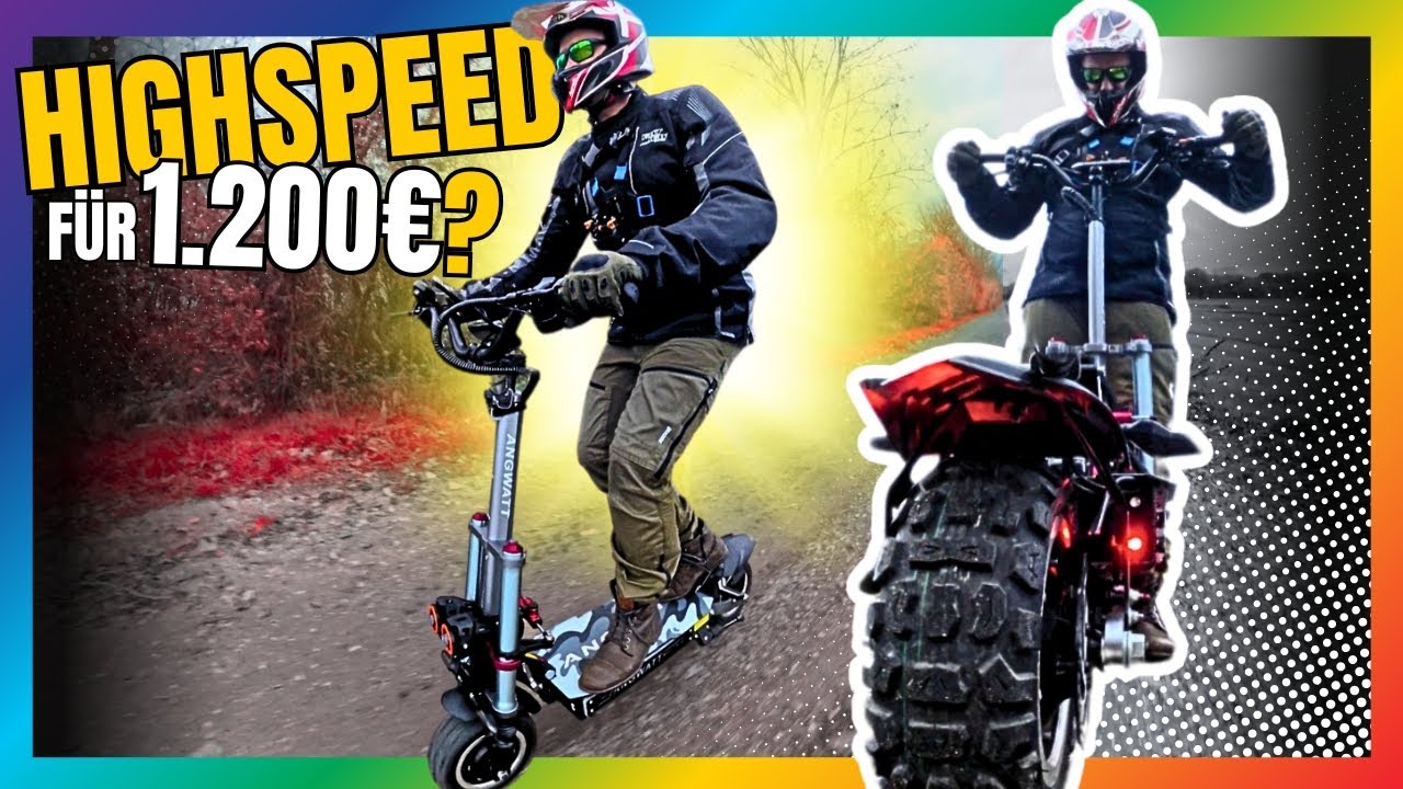 💥 Turbo E-Scooter für 1200€! Angwatt T1: Extrem schnell – aber sicher? eScooter ⚡ #SpeedTest