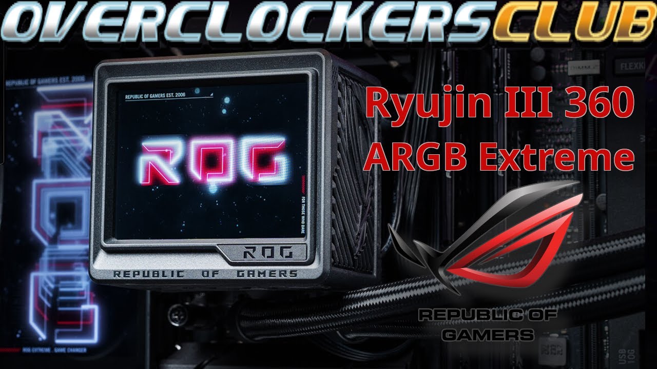 Обзор экстремального кулера ASUS ROG Ryujin III 360 ARGB!