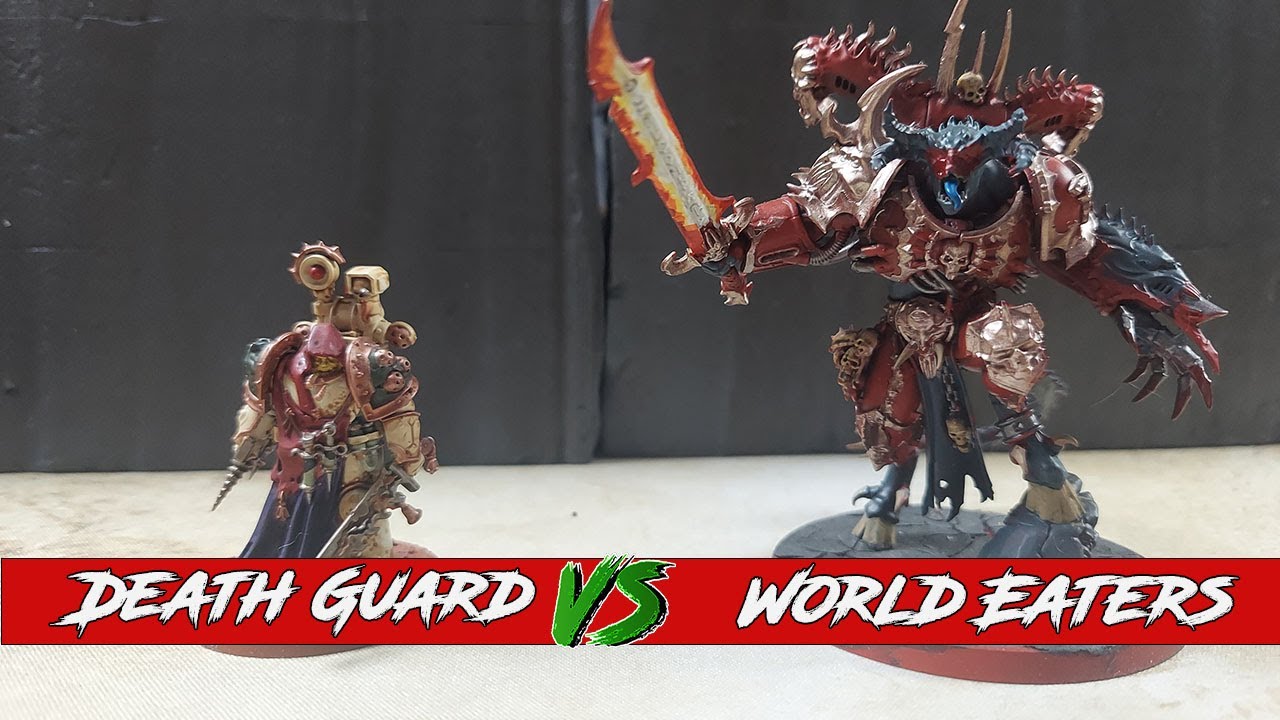 World Eaters v Death Guard  -10th edition Warhammer 40k Battle Report