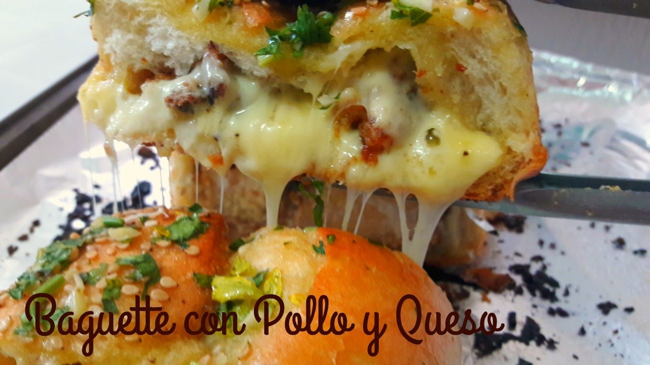 como hacer este delicioso bagutte relleno de pollo y queso manchego