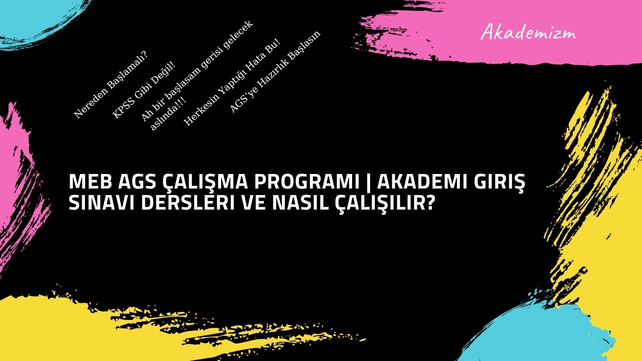 2026 MEB AGS Çalışma Programı | Hangi Dersler Var, Nasıl Hazırlanmalı?
