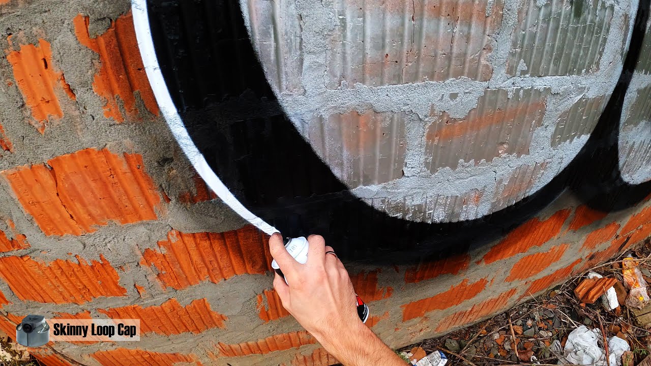 Graffiti - Tesh | Throw Up Bombing FAT CAP | GoPro [4K]