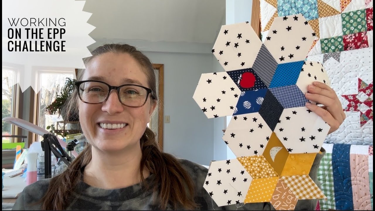 Update on my English Paper Piecing for the April Monthly Challenge