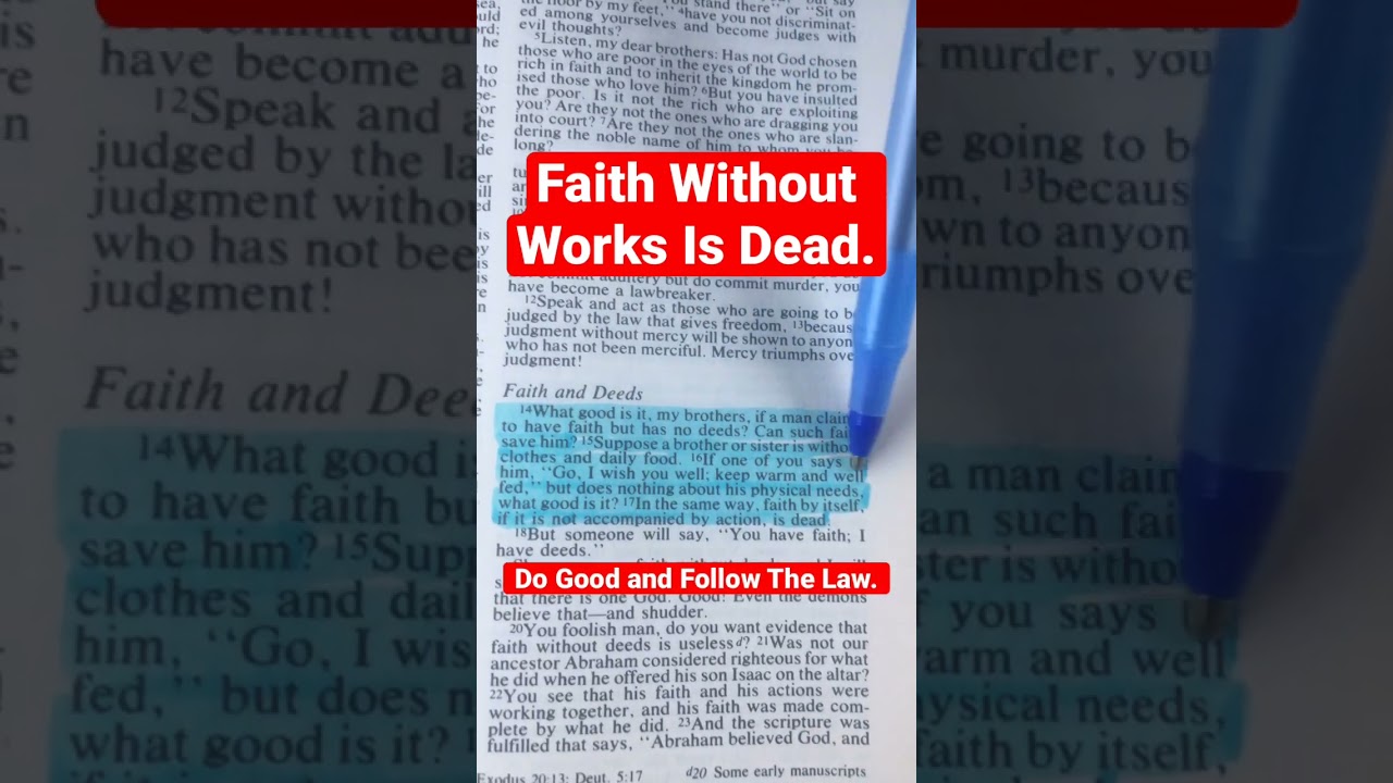 #Faith , Without Works, Is Dead. James 2:14-17 #israel #israelites