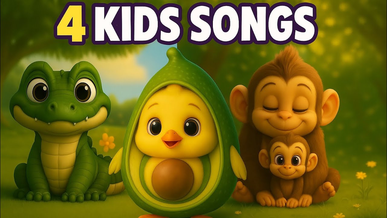 See You Later Alligator 🐊 + 3 More Adorable Songs | Cutest 3D Kids Song Compilation